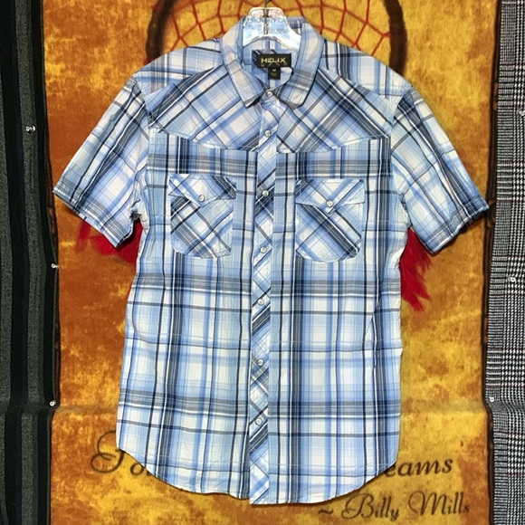 Chemise Mountain Hardwear Homme - M - Manches Courtes Snaps - Carreaux Multicolores - Occasion